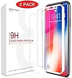 iPhone X Screen Protector (2 Pack) MYRIANN Case Friendly HD Tempered Glass Screen Protector With Easy Installation Tool [ Anti-Scratch ] [ Bubble Free ] for Apple iPhone X/10