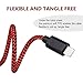iPhone Charger Xcords 3Pack 10ft Nylon Braided Lightning Cable Fast Charging and Syncing Cord Compatiable with iPhone 8 8P X 7 7P 6 6s 6P 5 5s 5c SE iPad iPod Nano(Redblack)