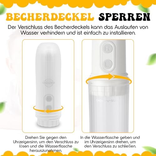 Elektrisches Portable Bidet - Intimdusche für Wochenbett, Po Dusche für Reisen, Mobiles Reise Bidet & Poduschesche für Hygiene nach der Geburt, Wiederaufladbar, Sanfte Reinigung