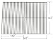 Hisencn Stainless Steel Cooking Grate Replacement for Charbroil 463268008 463268107 463268706 463268606 463248108 463248208 463244011 Thermos 461262407, Master Forge GGP-2501, 18 1/4 inch