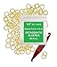 1/4 Inch Orthodontic Elastic Rubber Bands - 100 Pack, Natural, Heavy Force 4.5 oz - Dental Rubber Bands, Teeth Rubber Bands Gap Fixer, Dreadlock Rubber Bands, 1 Elastic Placer for Braces Included