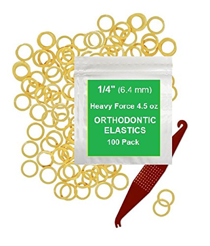 1/4 Inch Orthodontic Elastic Rubber Bands, 100 Pack, Natural, Heavy 4.5 Ounce Small Rubberbands Drea - //medicalbooks.filipinodoctors.org