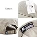 The Hat Depot Baseball Dad Hat Women Men Blank Washed Low Profile Cotton and Denim UPF 50+ Running Golf Cap Hat(Beige)