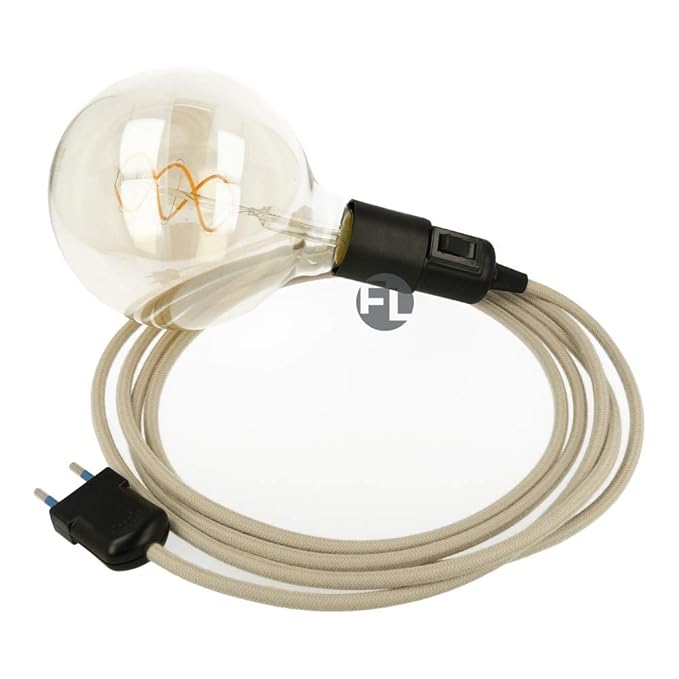 Fassung e27 mit Kabel und Stecker schwarz Textilkabel mit Fassung und Stecker Fassung mit Fassung e27 mit Kabel und Stecker schwarz Textilkabel mit Fassung und Stecker Fassung mit