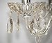 Royal Designs Teardrop Clear Pendants Balls Chandelier Crystal Prism Glass Pendants with Polished Brass Connectors, 2 inch, Crystal Beads, Set of 10, CPC-1001-PB-1-10