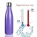 BOGI 17oz Insulated Water Bottle Double Wall Vacuum Stainless Steel Water Bottles, Leak Proof Metal Sports Water Bottle Keeps Drink Hot and Cold - Perfect for Outdoor Sports Camping Biking (Purple)