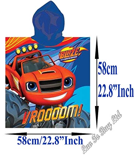 Blaze Hooded Towel, Poncho,Bathrobe Towel,Beach Towel,Swimming Towel,Official Licensed