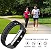 007plus Fitness Tracker, D115 Concise Style Point Touch Activity Tracker (Black/Silver)