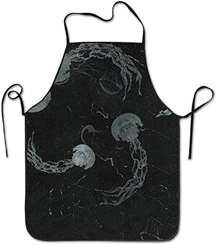 Unisex Kitchen Aprons Jellyfish Aquarium Chef Apron Cooking Apron Barbecue Aprons