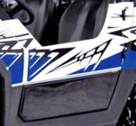 VIP-AIR 3036 - Polaris RZR-800 2011 Blue &amp; white windshield