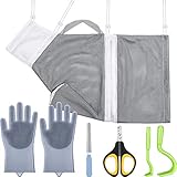 7 Pieces Cat Bathing Bag Set Cat Shower Net Bag