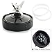 Biaze Replacement Blender Blade 7 Fins - Replacement Parts With Extra 2 Gasket Rubber O-Ring For Nutri Ninja 1000W BL450 BL454Q BL456 BL480 BL480D BL481 BL482 BL486CO Blender Juicer Mixer