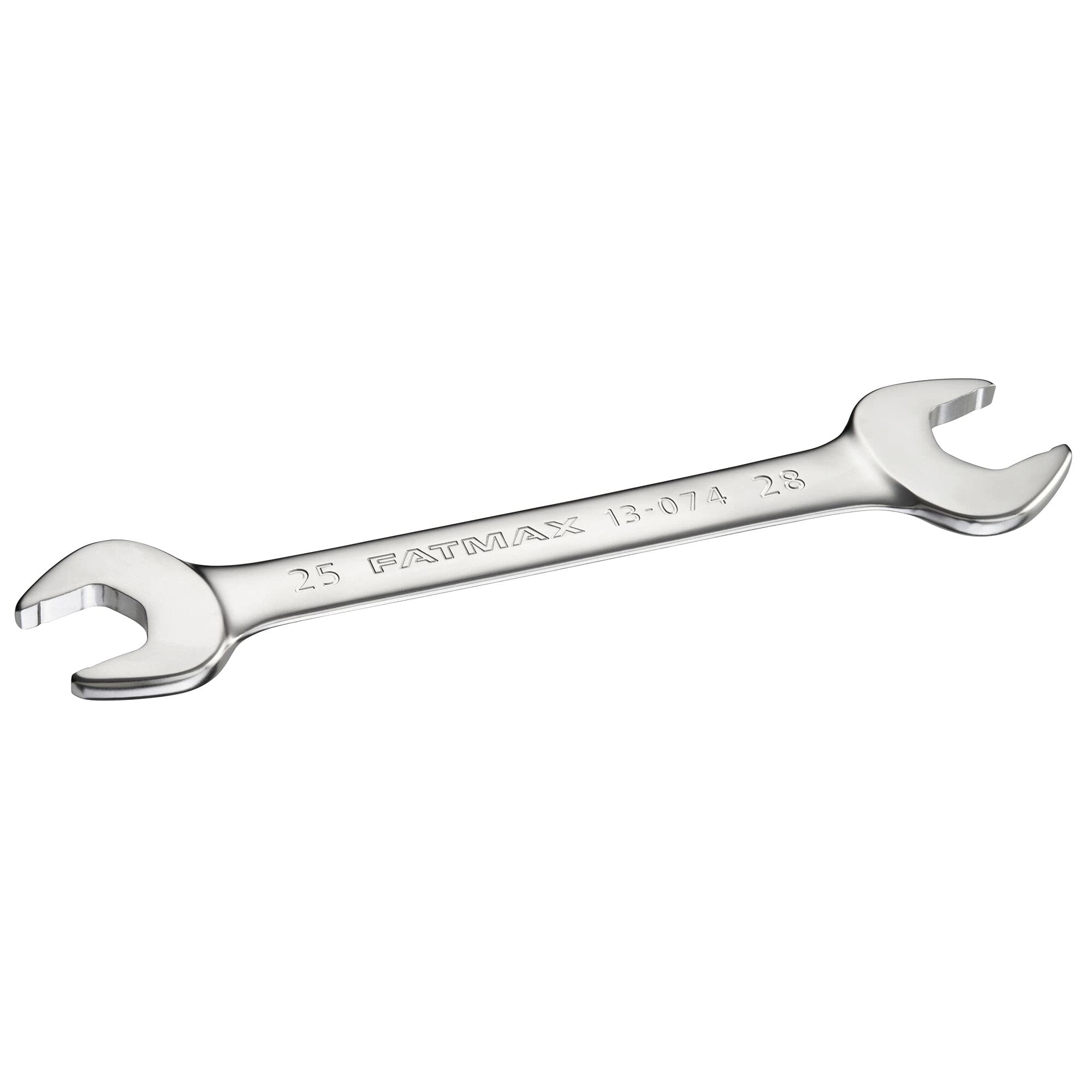 Stanley FatMax FMMT13074-0 Double Open-Ended Spanner 25 x 28 mm 15° Offset with Non-Slip Profile for Improved Screw Contact