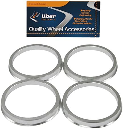 UberTechnic Hubcentric Rings - 66.1mm ID to 73.1mm OD - Billet Aluminum Hubrings - Only Fits 66.1mm Vehicle Hub & 73.1mm Wheel Centerbore - Hub Centric Centering Rings (Pack of 4)