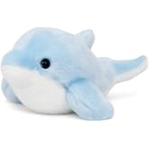 Mushymallow Adorable Blue Dolphin Stuffed Animal Soft Plush Gifts for Kids | Cute Plush Toy Pocket-Sized Stuffed Dolphin for 