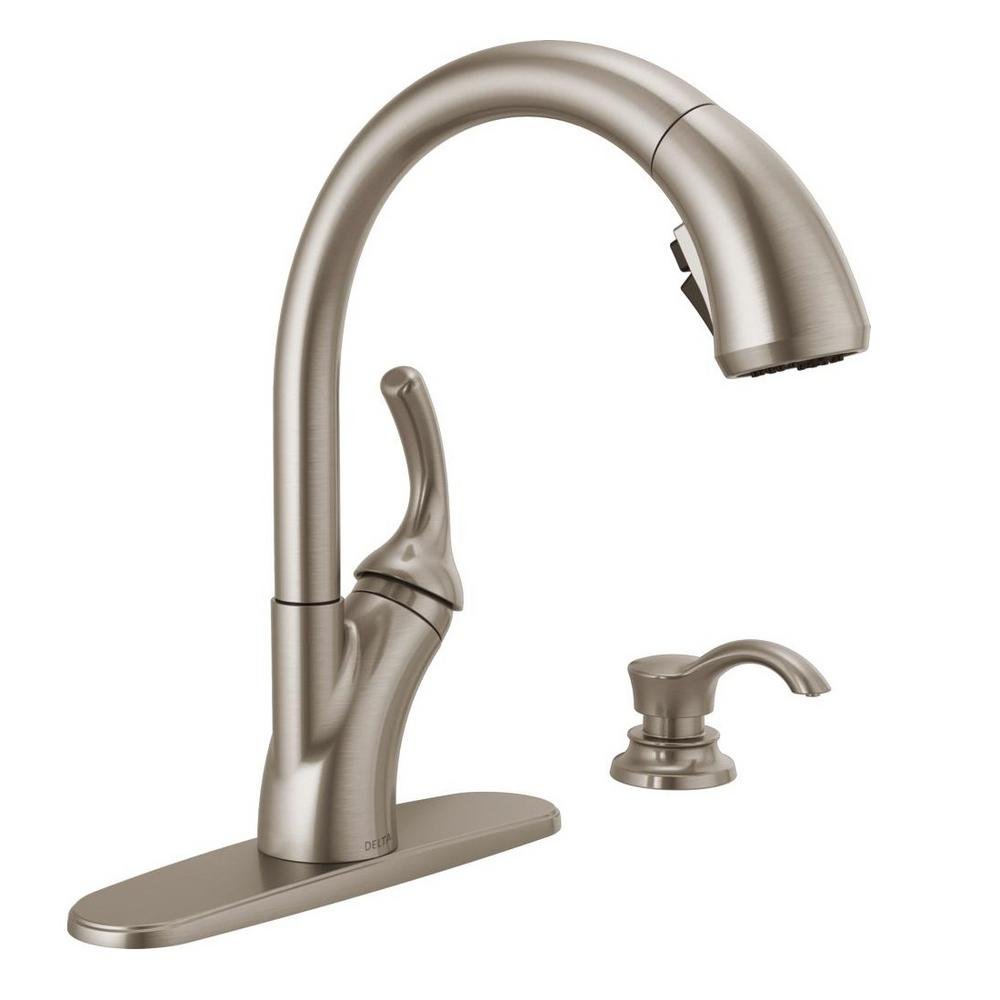 Best Delta Single Handle Kitchen Faucet With Sprayer Home Appliances