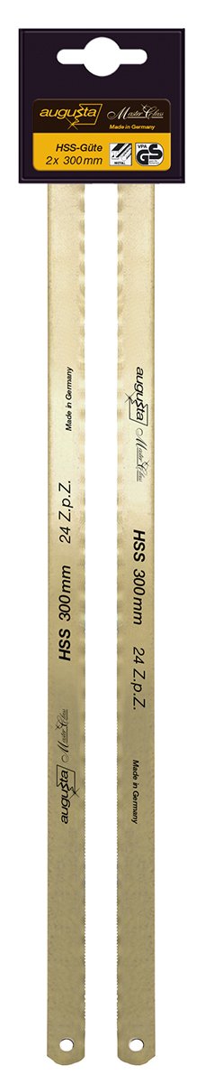 Augusta Replacement Metal Saw Blades – Set of 2, 300, 320 mm High-Speed Steel Quality Flexible, 2 cl 24 300 AMA