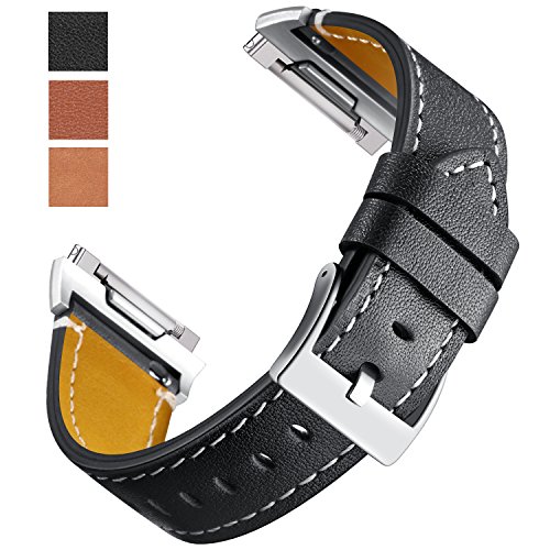 For fitbit ionic leather band, hotodeal latest adjustable classic…