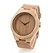 YUSHOP Casual Gift Bamboo Wooden Watches for Women's Men's, Quartz Wrist Watch with Gift Box (rose)