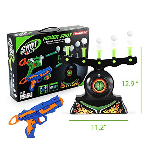 Theefun Electric Targets for Shooting, Hover Shooting Target Compatible with Nerf Targets with Blaster Gun, 10 Pcs Refill Darts, 20 Pcs Orbs for Boys or Girls