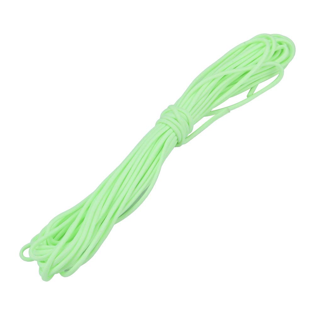 ZJchao(TM) Glow in The Dark Zesty 9 Strand 550 Luminous Glow in the Dark Paracord Parachute Cord … (50FT, Green)