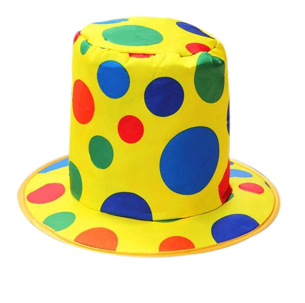 Matissa Clown Costumes for Adult Men and Women Clown Accessories and Sets (Polka Dot Clown Hat)