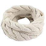 Womens Mens Children Thick Ribbed Knit Winter Infinity Circle Loop Scarf