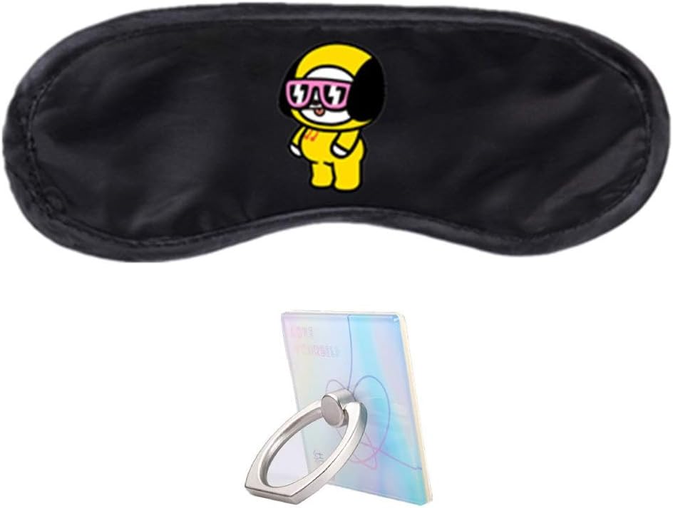 PINGJING Kpop BTS Bangtan Boys Sleeping Mask Sleep Shade Eye Mask (CHIMMY)