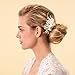 Remedios Bridal Flower Side Hair Comb Wedding Accessory Rhinestone Headpiece