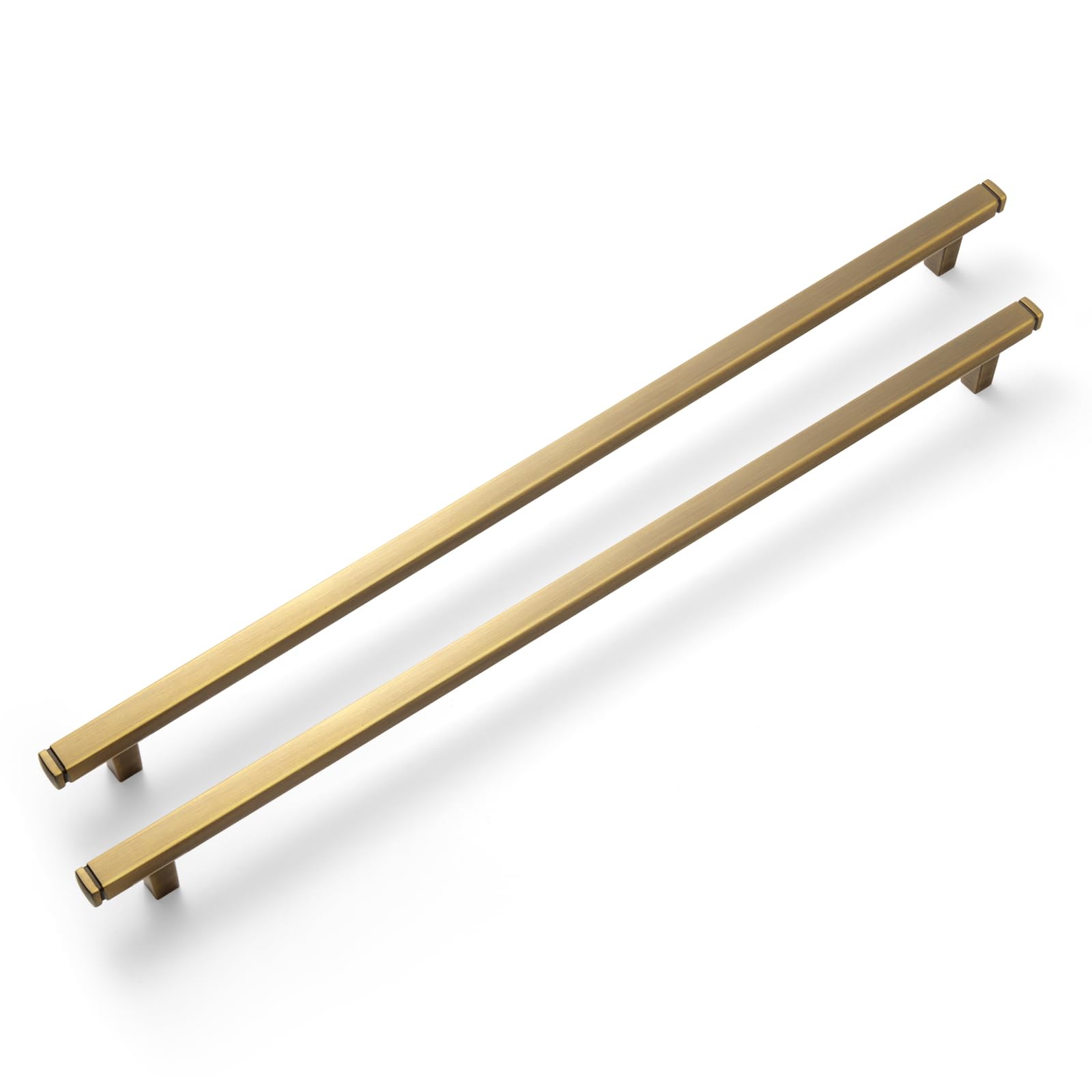 Photo 1 of Goo-Ki 6 Pack 12-3/5 Inch ?320mm? Hole Center Cabinet Pulls Brass Bronze Zinc Alloy Kitchen Drawer Pulls Drawer Handles 1814-KFGT-320