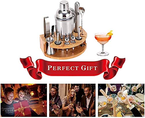 FAGavin Cocktail-Shaker-Set, Edelstahl-Barzubehörfamilie Bartending-Kombination-Tool (Größe: 750ml) (Size : 550ml) – Bild 8