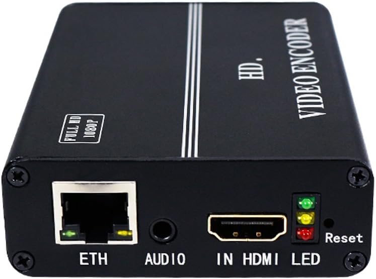 Voca Tech Digital HDMI H.265 Encoder IPTV with Black Color Support UDP,RTMP,HTTP,RTSP,HLS,ONVIF