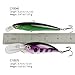 Shelure Minnow Fishing Lures for Bass Trout Sinking Crankbaits Jerkbaits Saltwater Hard Lure (A2 Series)