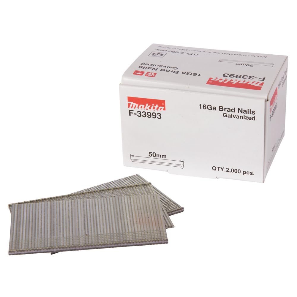 Makita F-33993 50 mm 16Ga 2000 Brad Nail - Multi-Colour