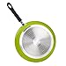 Cook N Home 8, 10, and 12-Inch Nonstick Fry Saute Pan 3-Piece Set, Green