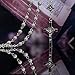 Crystal Rosary Beads 6mm Round Metal with 6pcs Metal Flowers And Cross