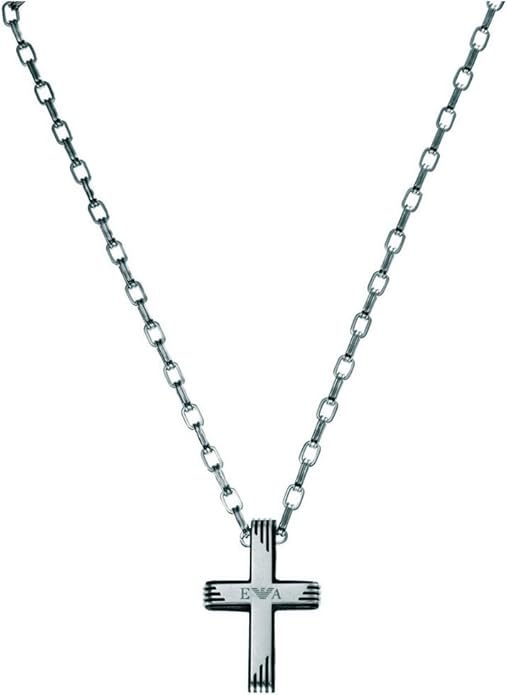 armani cross necklace mens