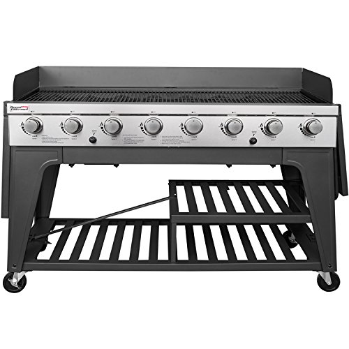 Royal Gourmet Event 8-Burner BBQ Propane Gas Grill with Cover, Picnic or Camping Outdoor