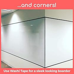 Whiteboard Wallpaper, Large 4x10 ft Peel and Stick