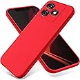 Case for Tecno Spark 10/Tecno Spark 10C, Liquid Silicone Protective Phone Case for Tecno Spark 10/Tecno Spark 10C with Silicone Lanyard, Slim Thin Soft Shockproof Cover for Tecno Spark 10 Red