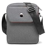 CoolBELL 10.6 inches Shoulder Bag Fabric Messenger Bag iPad Carrying case Hand Bag Tablet Briefcase Waterproof Oxford Cloth Laptop Computer Shoulder Bag for iPad/Men/Women/College/Teen,Grey
