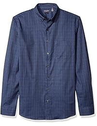 Camisa de manga larga con cuello redondo y elástico de manga larga Flex Fit de Van Heusen para hombre