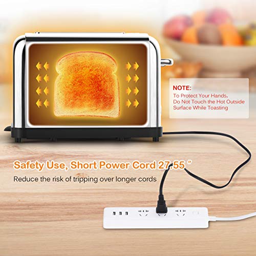 3 HoLife+Slice+Toaster+Stainless+Steel