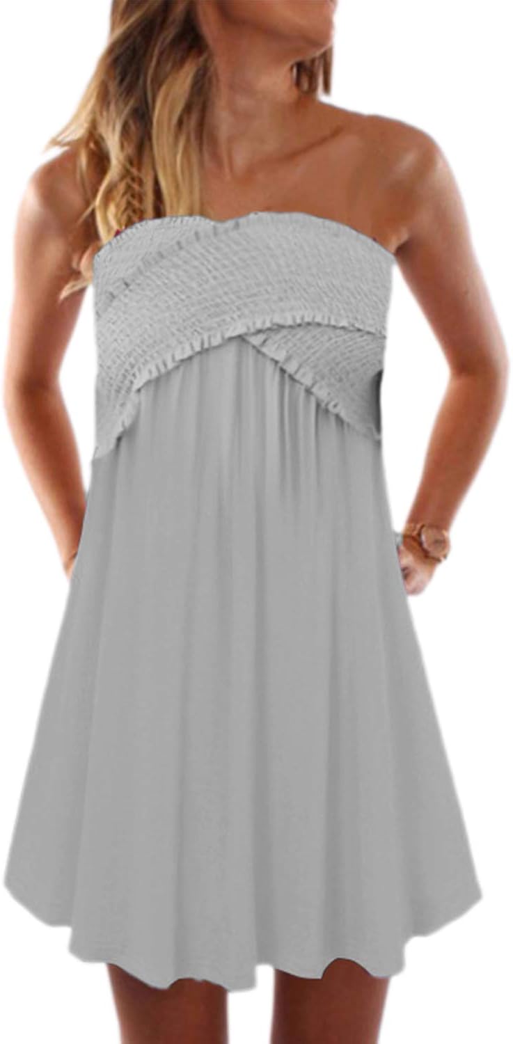 casual strapless dresses