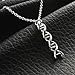 Godyce DNA Serotonin Necklace and Earrings Women Jewelry - Silver Plated with Gift Box (Sets)