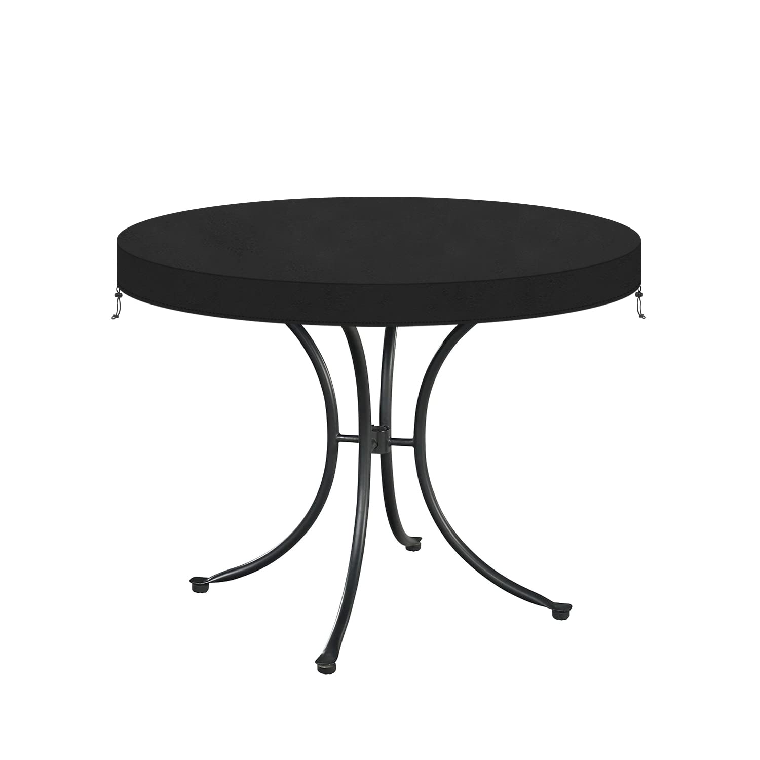 VANSHEIM Circular Waterproof Garden Table Cover for Round Bistro and Folding Tables - Heavy Duty Oxford Fabric Weatherproof Ø62x10cm