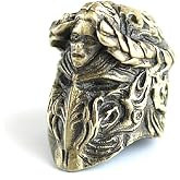 TAOYATAO Retro Brass Knight edc beads keychain DIY accessories paracord beads