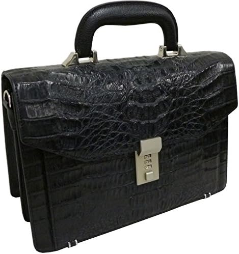 クロコダイル バッグ メンズ 新作入荷 艶消し背鰐hbブラック86m カイマン セカンド