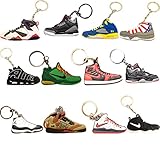 (#AJ-Pack12) Jordan Basketball Sneakers Keychain Ringkey Collection Value Pack