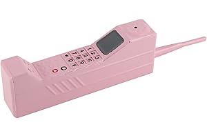 Fayelume Pink Phone, Old Fashioned Retro Phone, Brick Prop Phones, Iron Vintage Fake Phones for Home Decoration Party Photography Props
